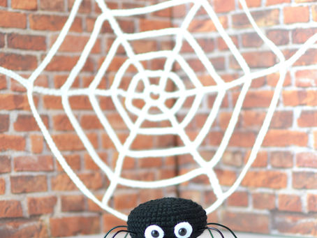 Hector the Spider And His Spiderweb Free Crochet Pattern