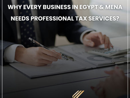  Why Every Business in Egypt & MENA Needs Professional Tax Services?