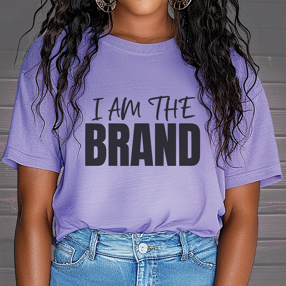 I am the Brand with black words T-Shirt