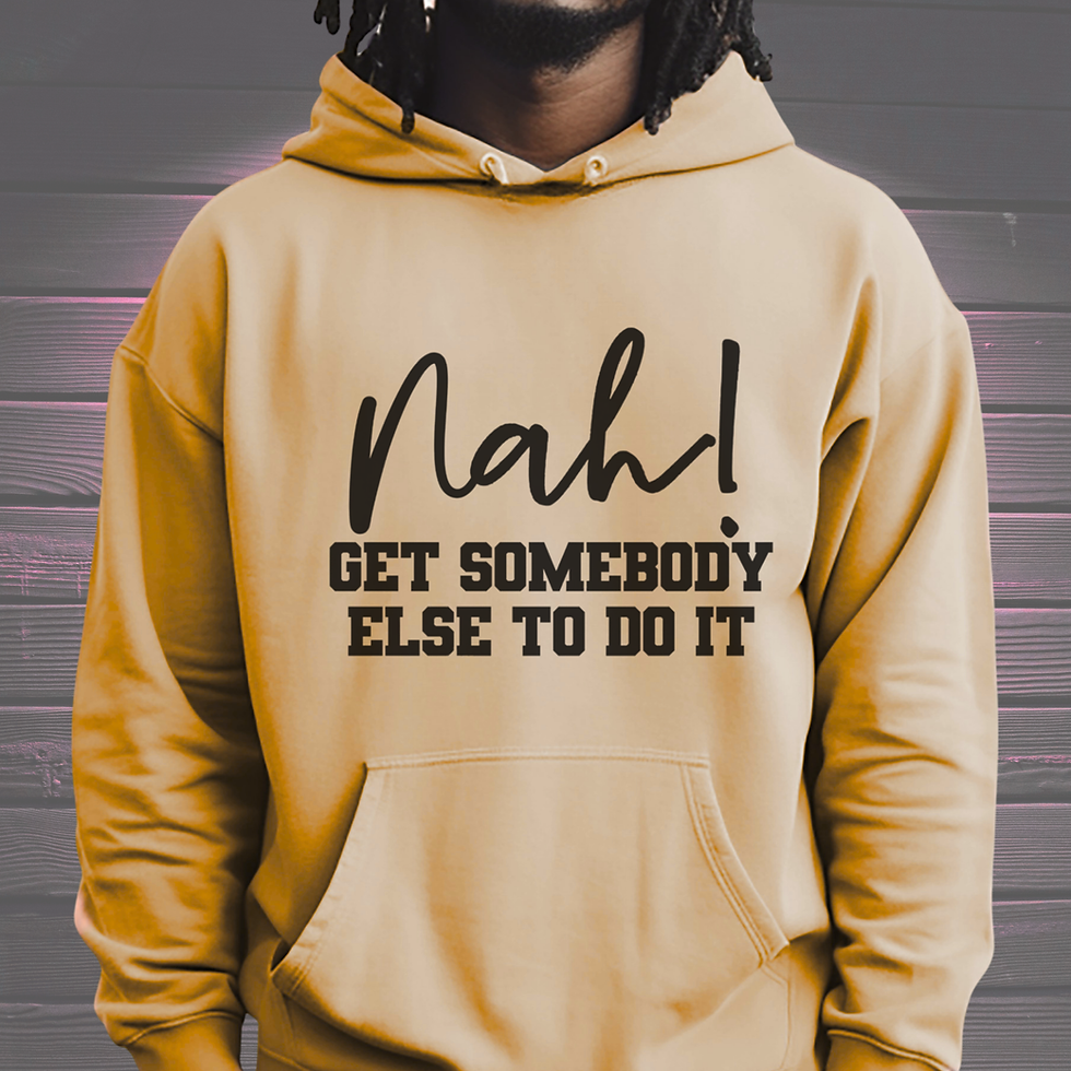Somebody Else with black words Hoodie or Sweatshirt