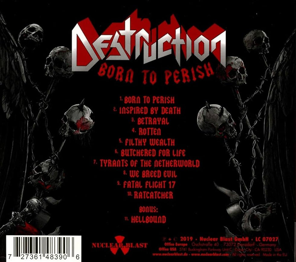 Miniatura: DESTRUCTION - Born to Perish