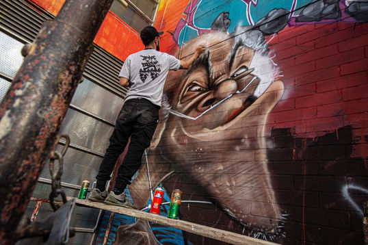 Laotrahernandez #PinteAqui Grafitti Bogotá Bogotart