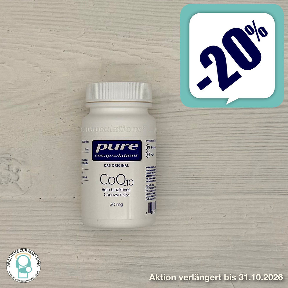 Pure Encapsulations CoQ10 Aktion -20%, Werbung