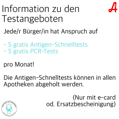 Information on COVID-Tests