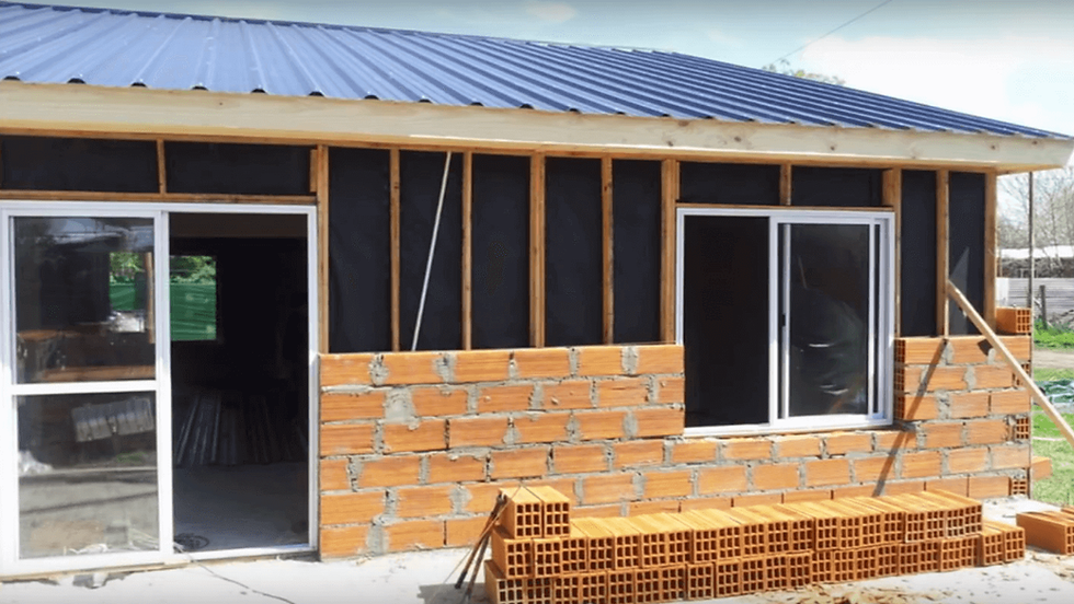 Vivienda Prefabricada a revestir con ladrillos