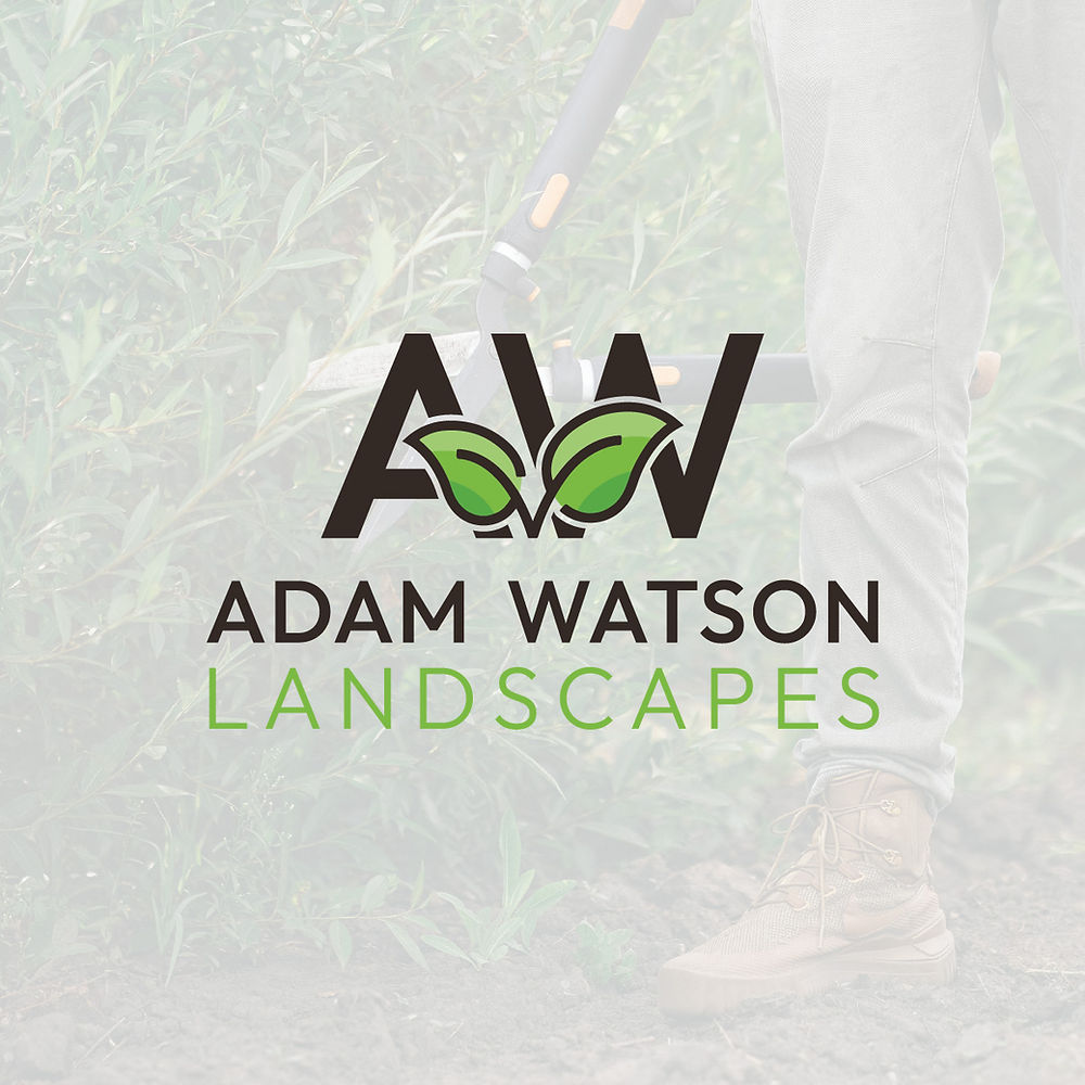 logo and brand design adam watson landscapes