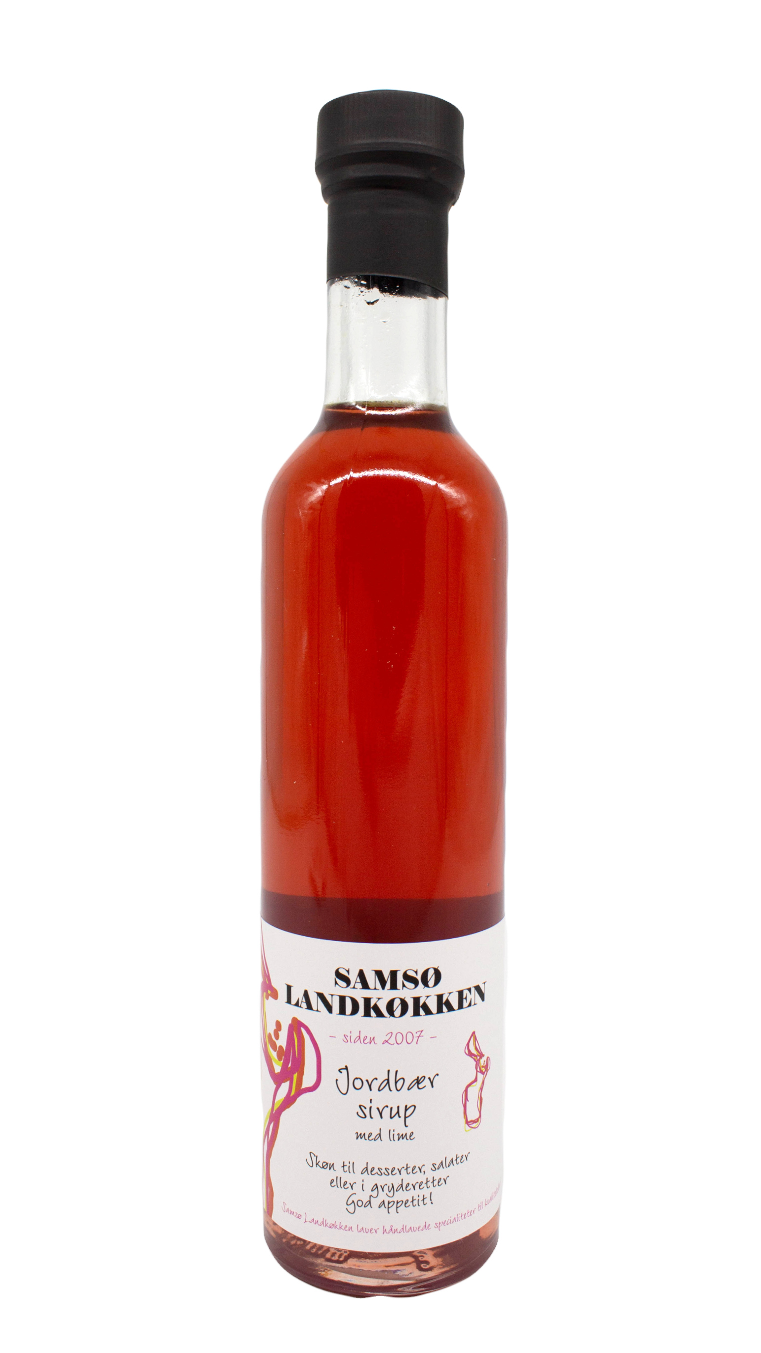 Jordbærsirup med lime