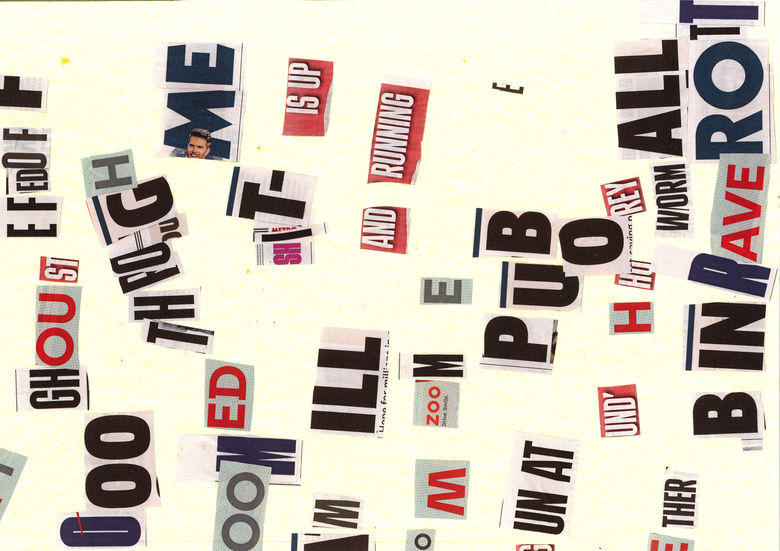 a collage of newspaper headlines including one that says " through me is up "