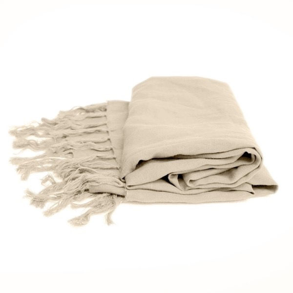 TULLY LINEN THROW - NATURAL