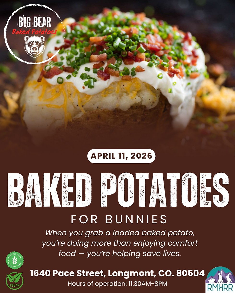 Baked Potatoes For Bunnies