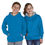 Thumbnail: Contrast Hood Color Unisex Style Kids Deluxe Hoodies