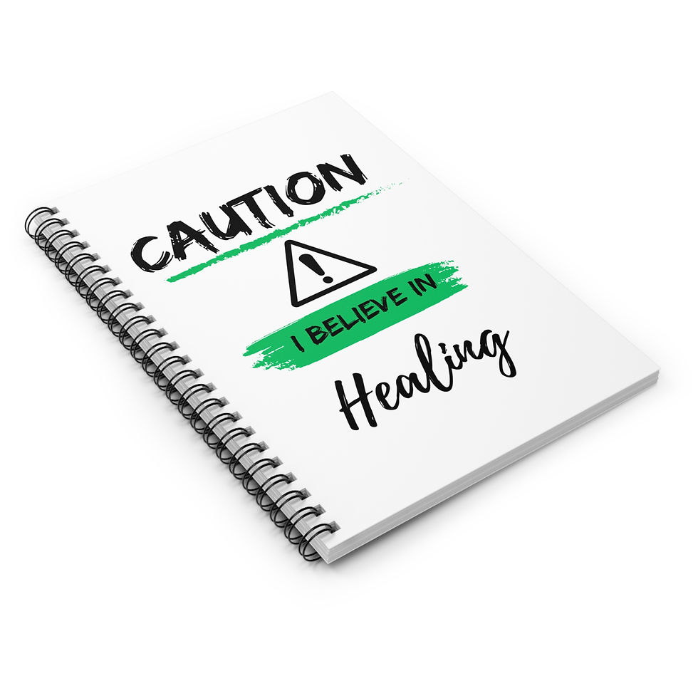 Thumbnail: Caution Healing Spiral Notebook - Ruled Line