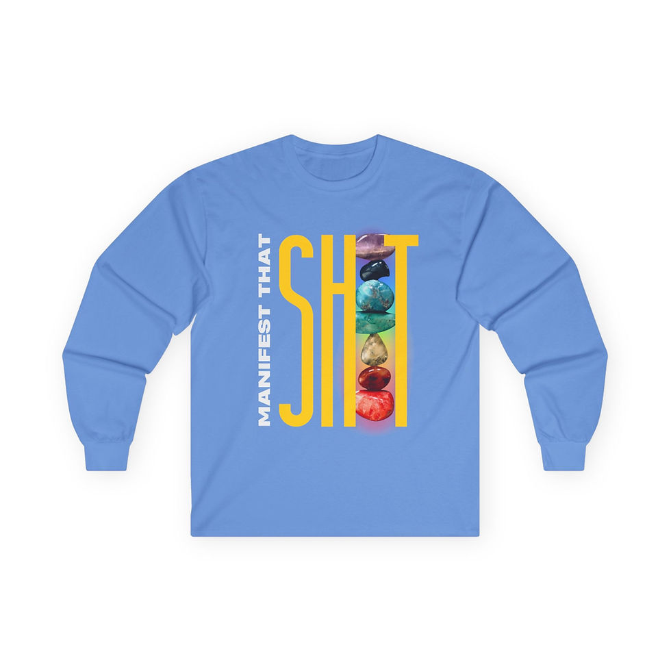 Thumbnail: Manifest That Sh*t Long Sleeve Tee, Motivational Top, Law of Attraction Apparel