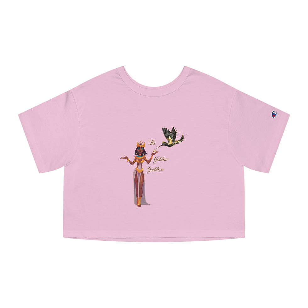 Thumbnail: The Golden Goddess Champion Women's Heritage Cropped T-Shirt