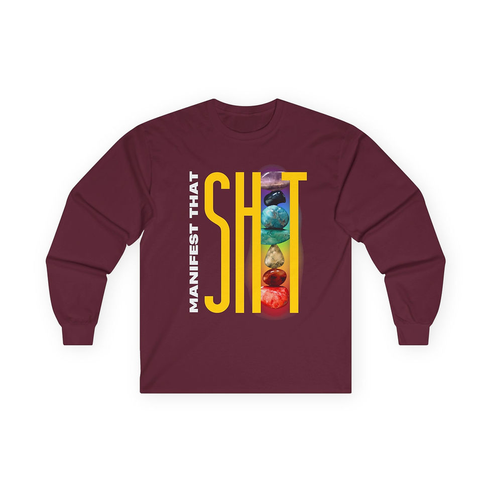 Thumbnail: Manifest That Sh*t Long Sleeve Tee, Motivational Top, Law of Attraction Apparel