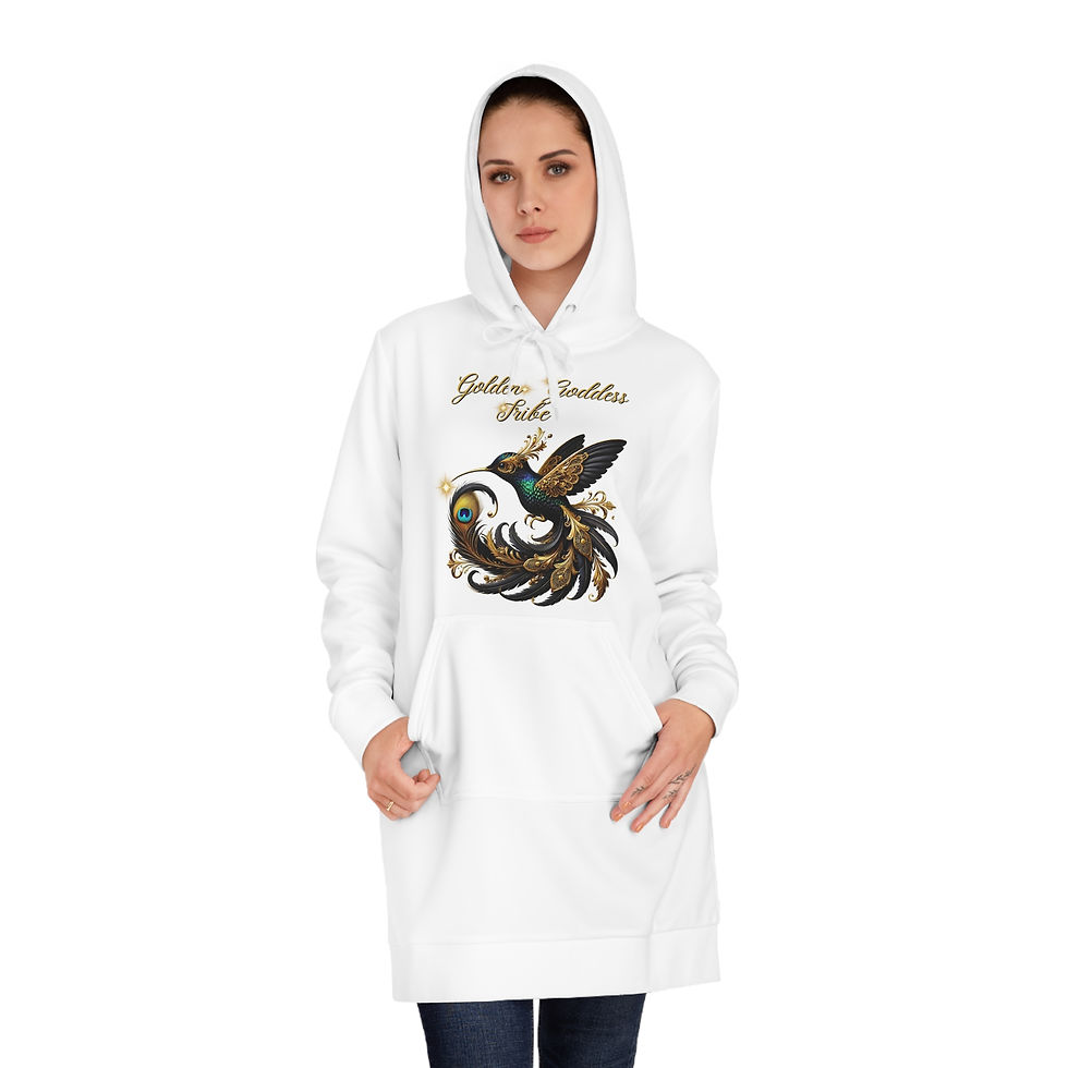 Thumbnail: NEW Golden Goddess Women's Hoodie Dress