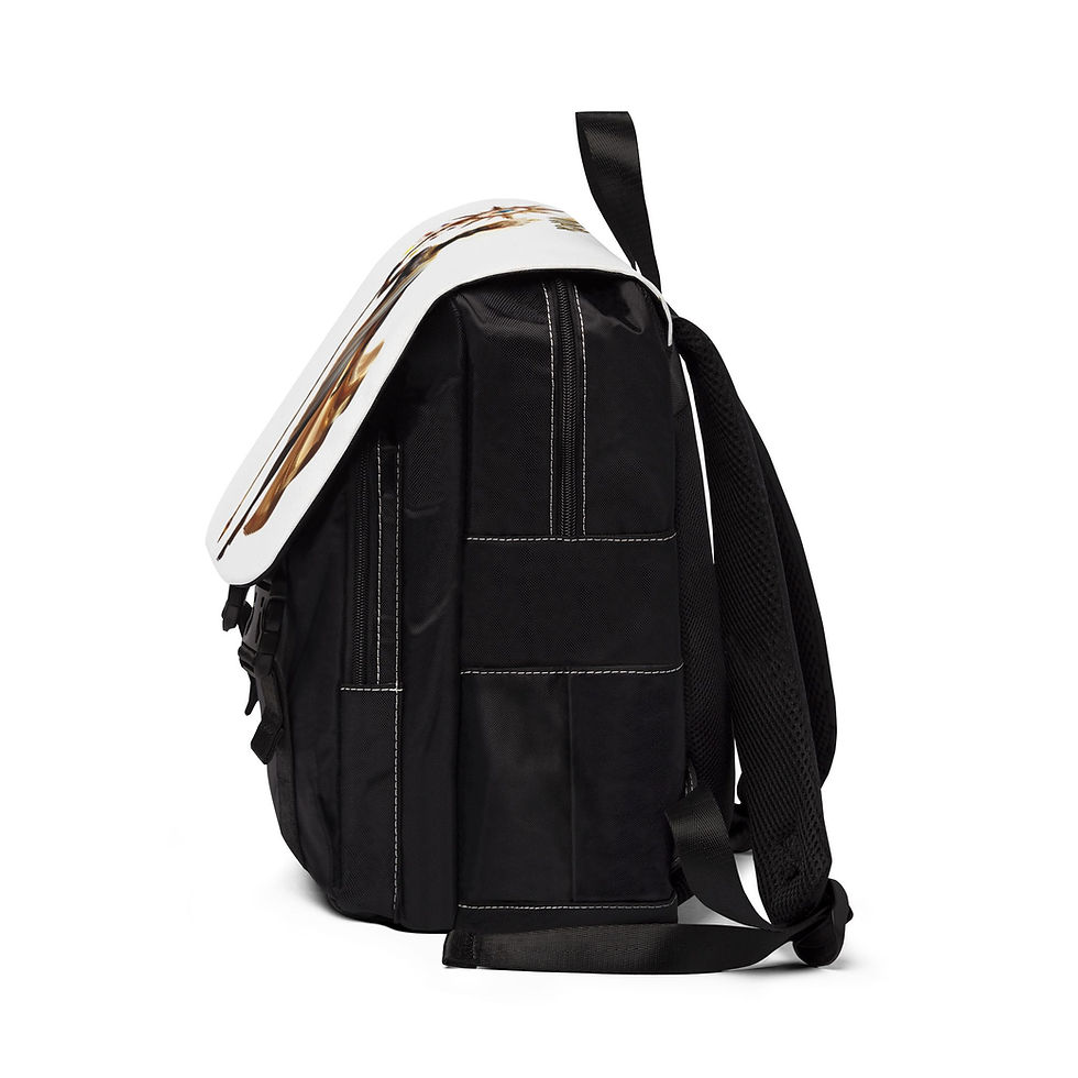 Thumbnail: Golden God Vibe Unisex Casual Shoulder Backpack