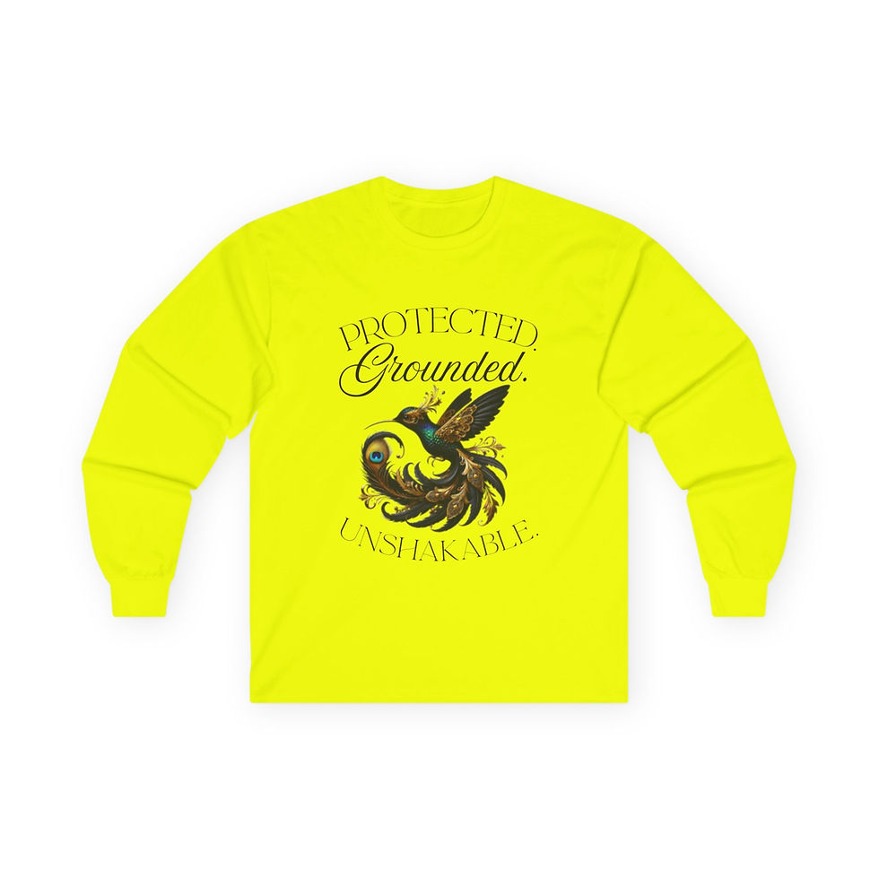 Thumbnail: Grounded & Protected Long Sleeve Tee | Unisex Cotton Shirt, Spiritual Gift