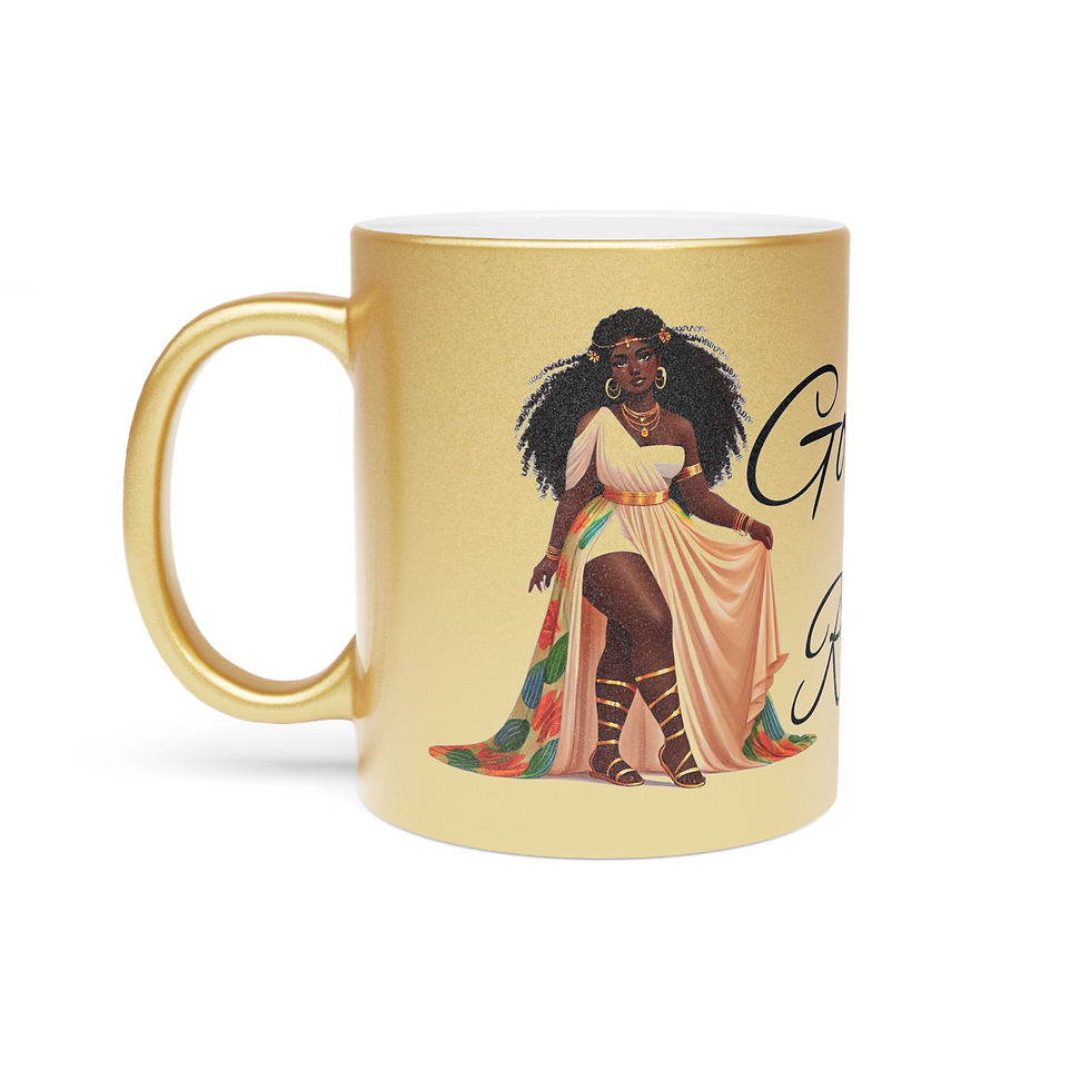 Thumbnail: The Golden Goddess Metallic Mug (Silver/Gold)