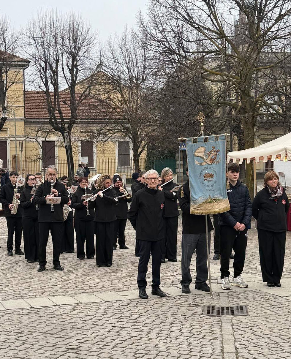 Esibizione della banda di Seveso.