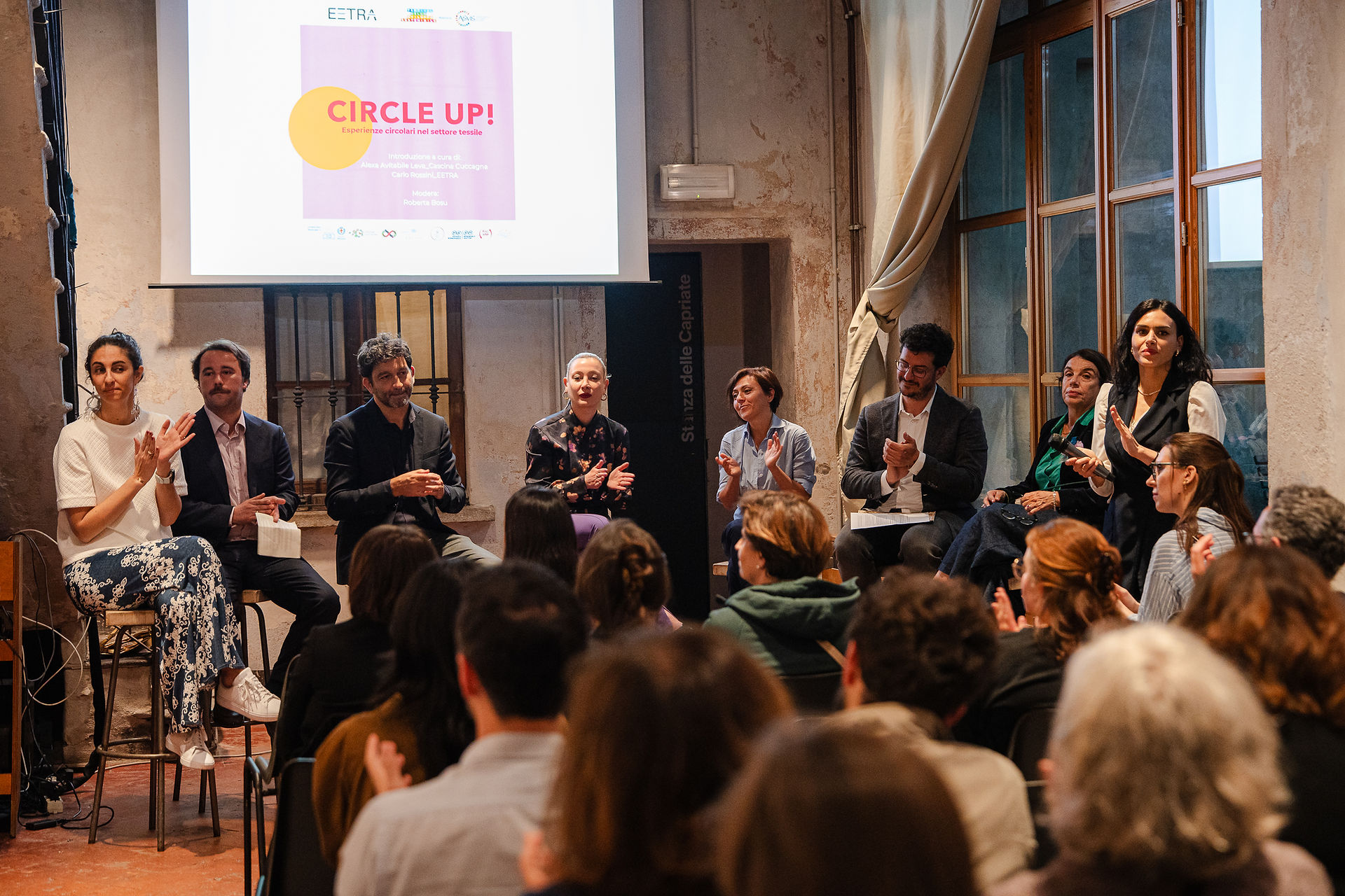 Relatori dell'evento Circle Up! in Cascina Cuccagna