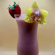 cocktail with flower