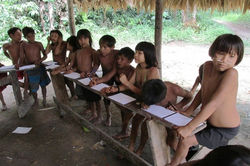 Yanomami Being Educated