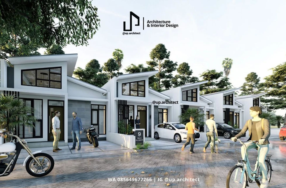 Visualisasi 3D Perumahan The Valencia, Malang
