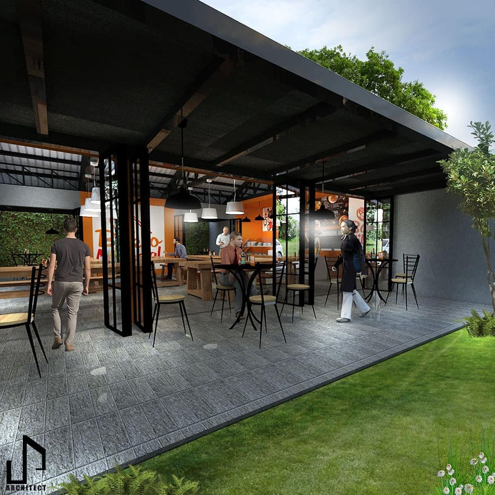 Desain Warung Bakso Milenial