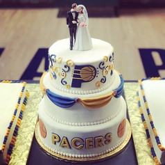 Pacers Wedding Cake
