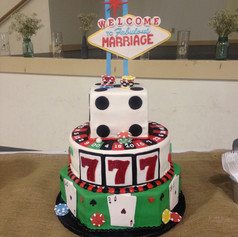 Vegas Inspired Grooms Cake