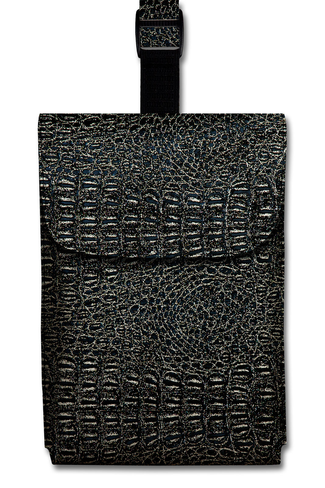 Alligator Black & Silver Glitter 32T