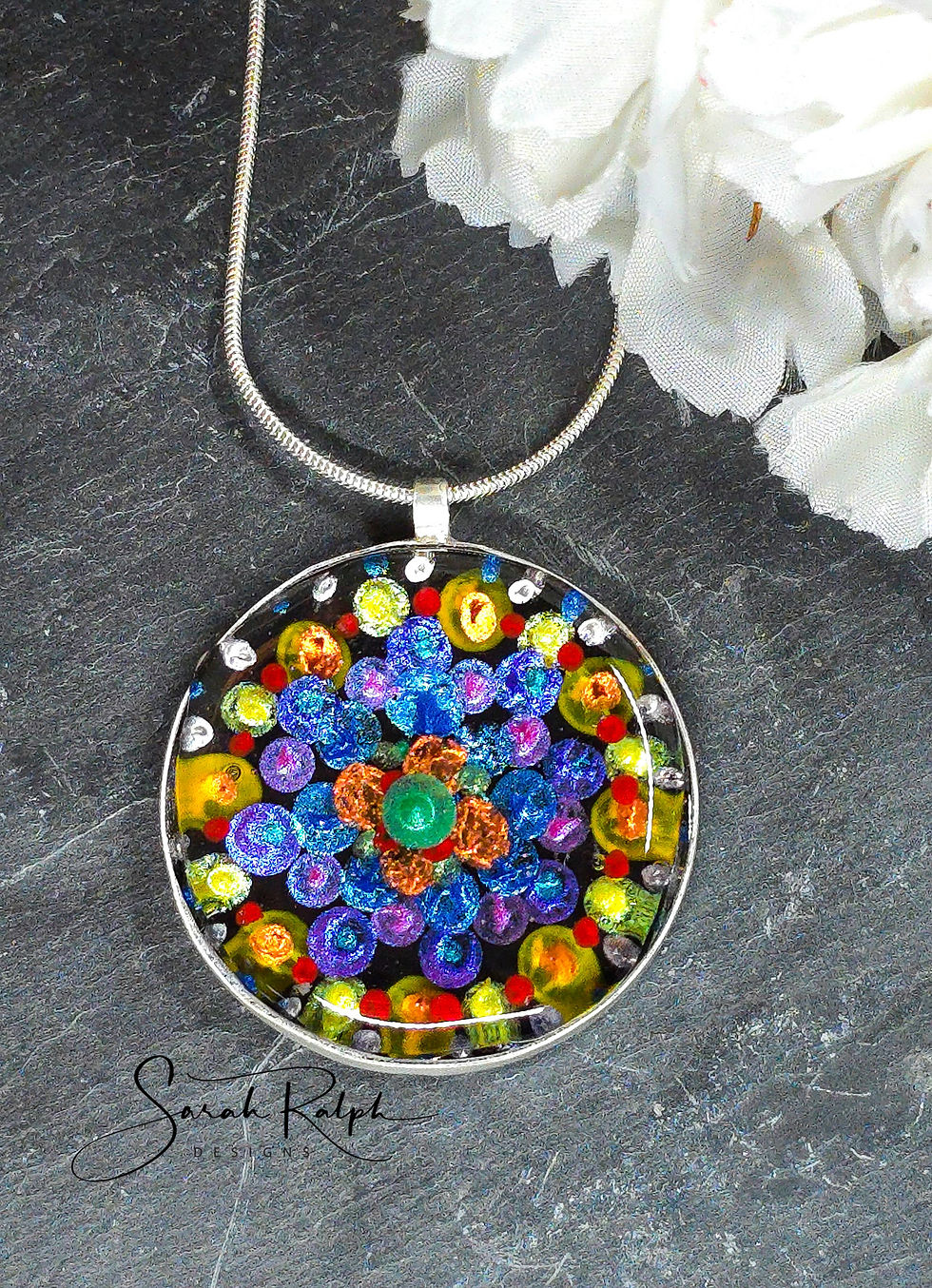Thumbnail: Rainbow Large Mandala Pendant