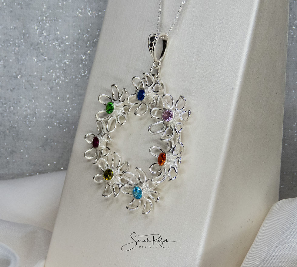 Thumbnail: Posy Wreath with 7 Flowers