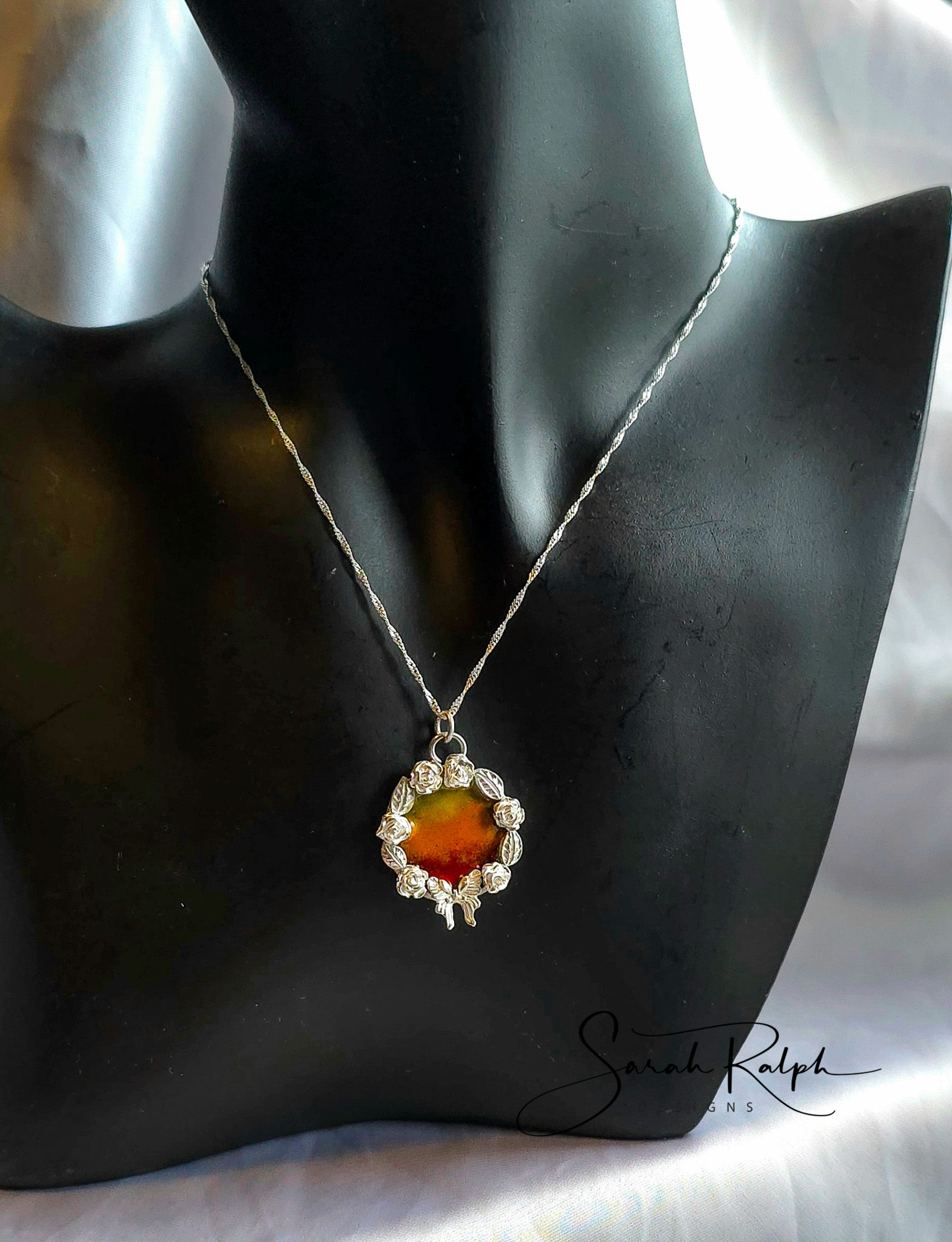 Sunset Enamel Chelsea Pendant