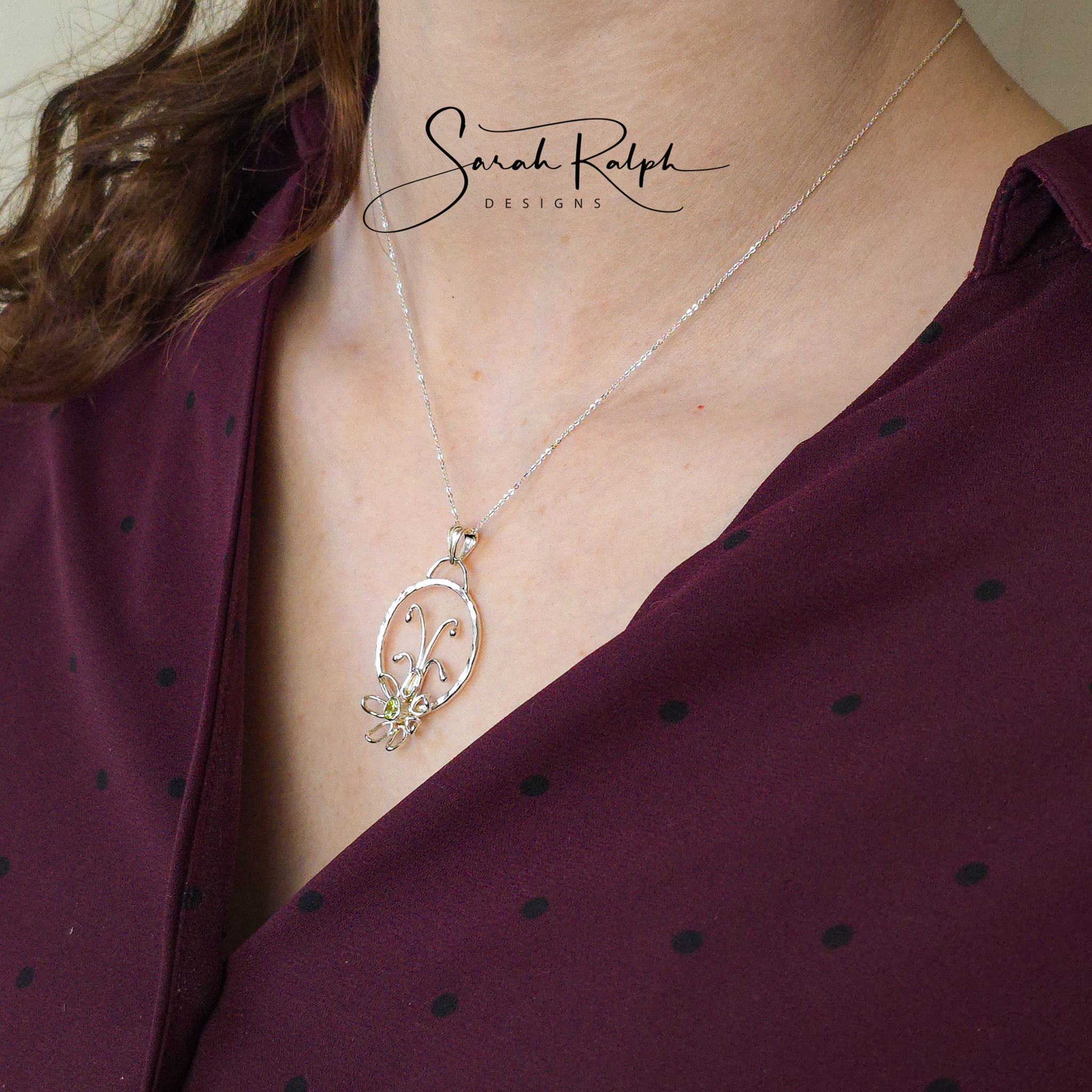 Petite Yellow Flower Garden Pendant