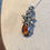 Thumbnail: Statement Chelsea Amber Pendant with a champagne CZ Stone