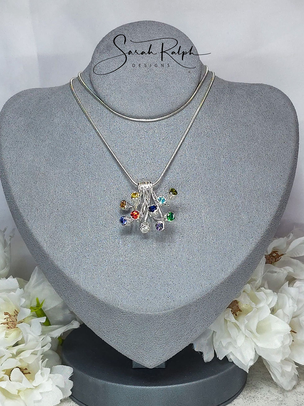 Thumbnail: 10 Stone Firework Pendant 2
