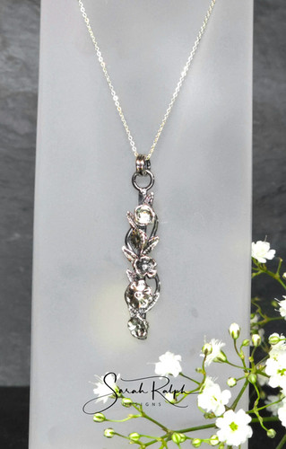 Long Rose Topped Chelsea Pendant Sarah Ralph Designs