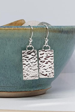 Texturised Rectangle Drop Earrings 3.jpg
