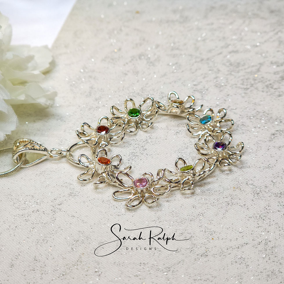 Thumbnail: 8 Posy Wreath Pendant
