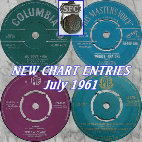 CHART NEW ENTRIES for July 1961