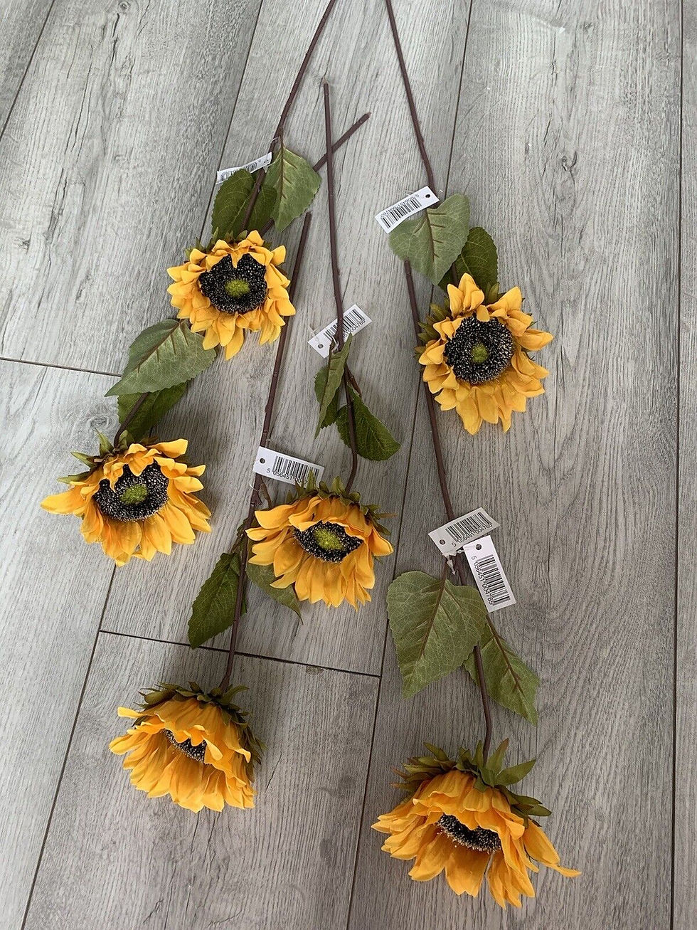 Thumbnail: 1 x 43 cm Sunflower Stem Realistic Artificial 