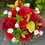 Thumbnail: Winter/Autumn grave pot red roses