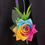 Thumbnail: Rainbow Rose Buttonhole