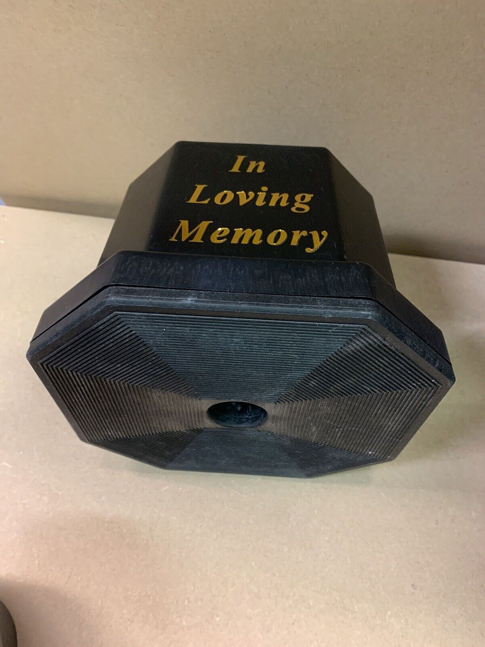 Thumbnail: Black Grave Gold Vase Cemetery Flower Pot