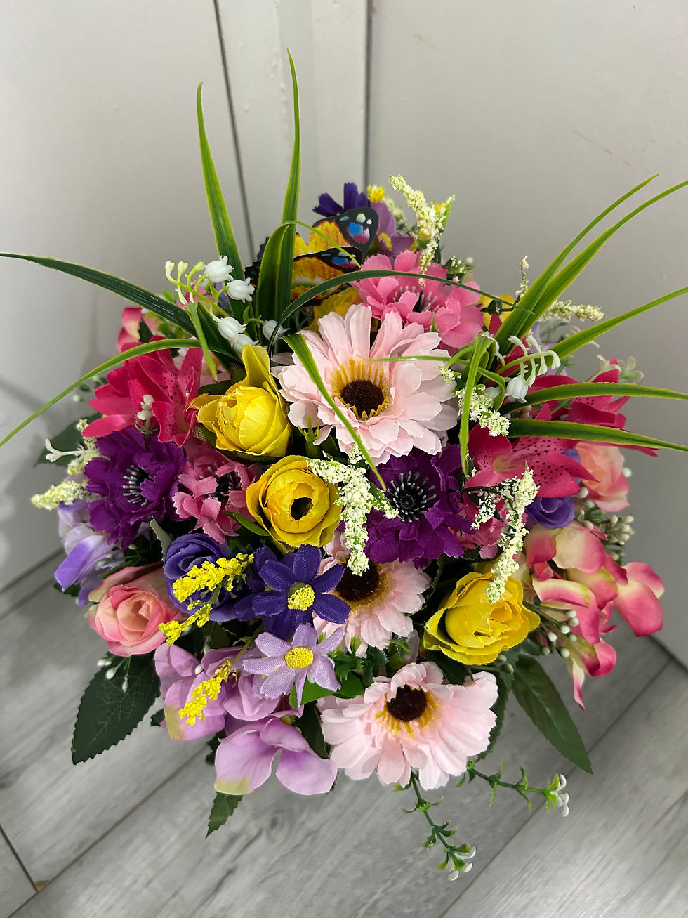 Thumbnail: Summer Mix Grave Flowers Pot