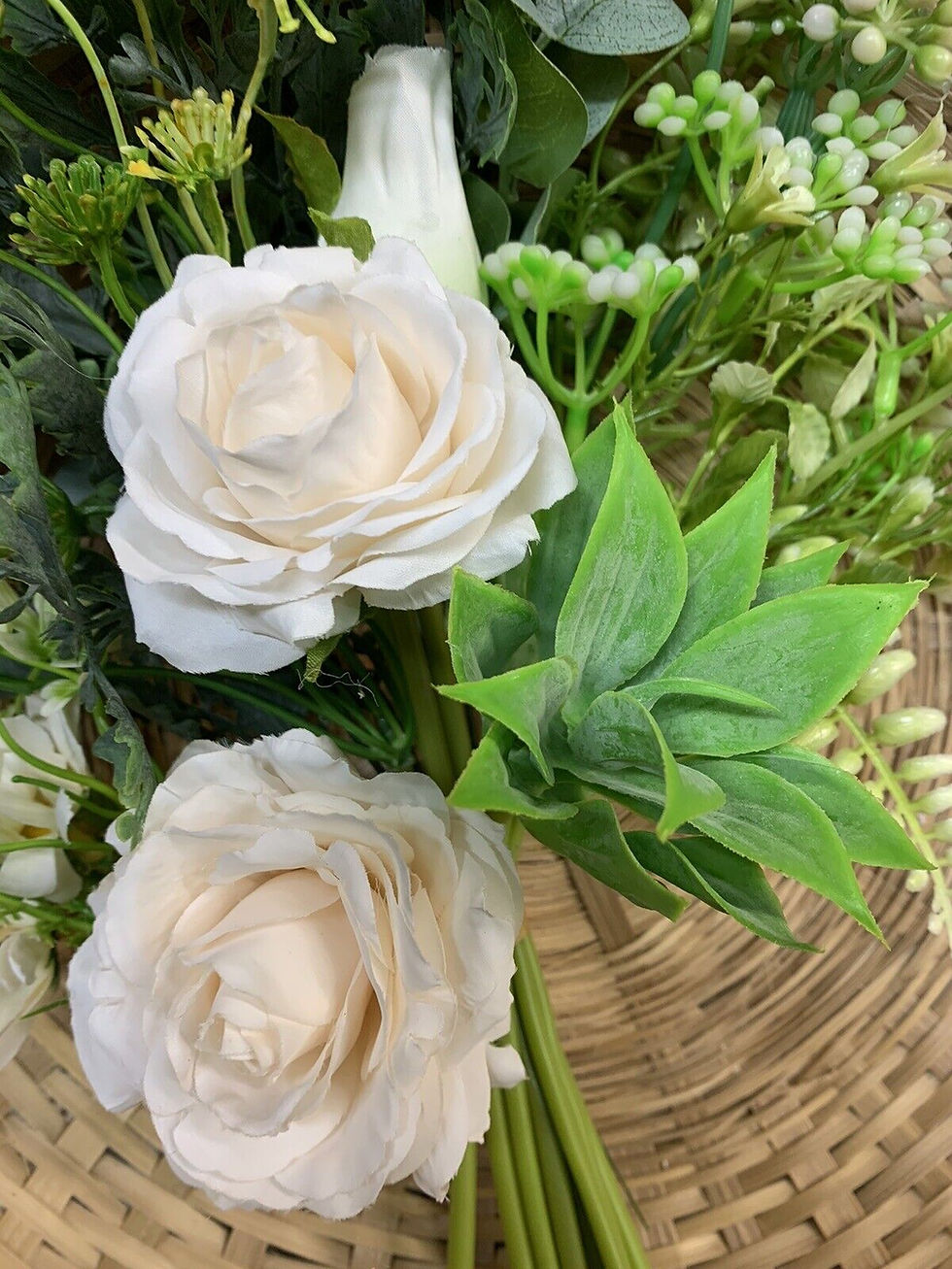 Thumbnail: Rose Mixed Foliage Bouquet