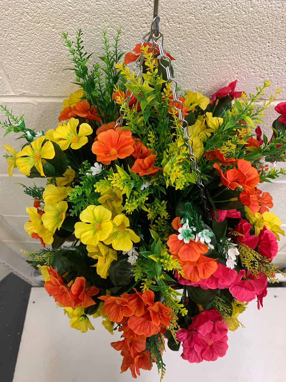 Thumbnail: Nasturtiums Garden Hanging Basket Yellow Orange Fuchsia 