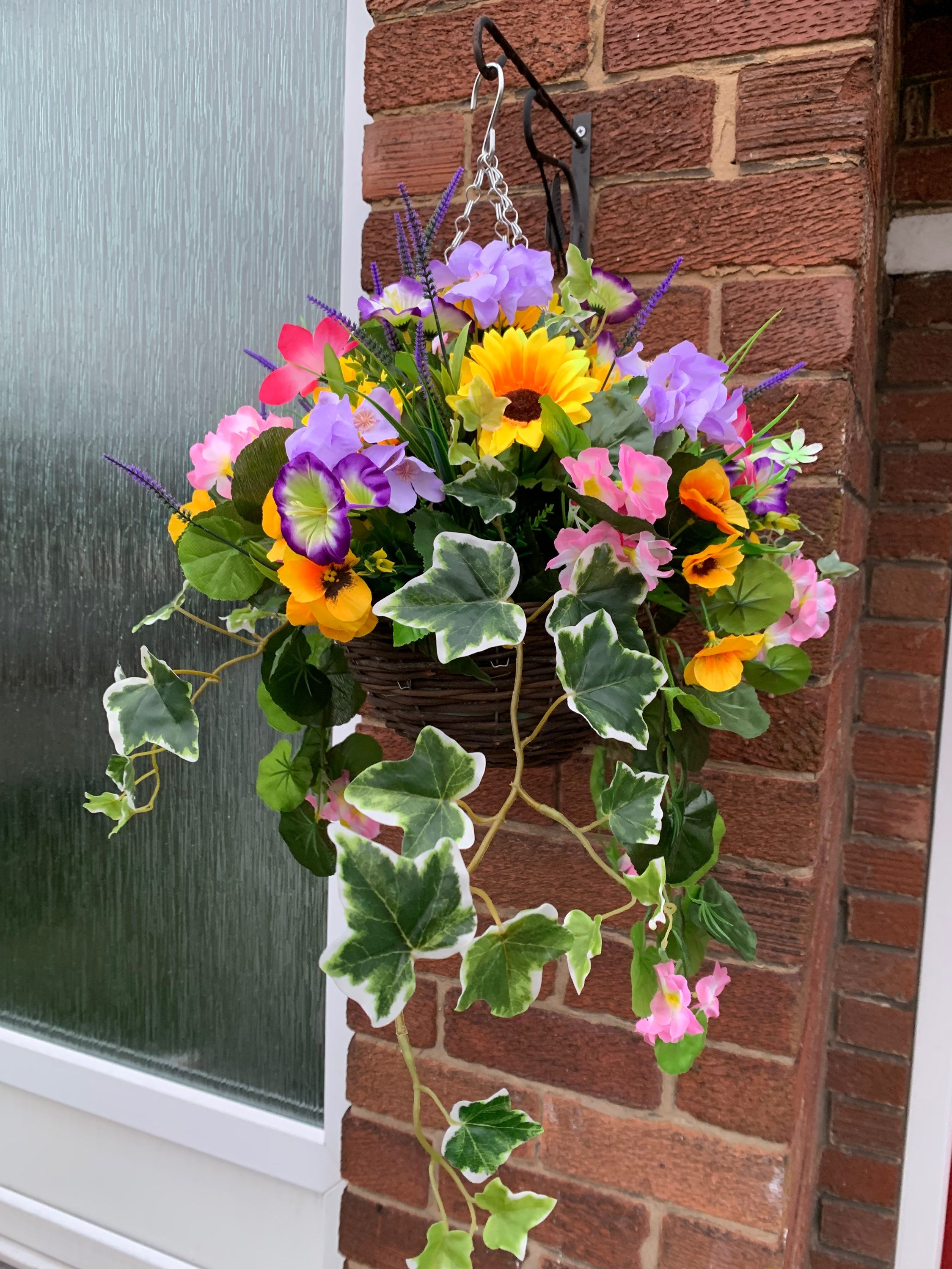 Spring Flowers Hanging Garden Basket